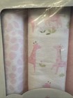 Pottery Barn Girls Pink Flannel Swaddling Blankets 3 Pack 