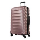 Luggage 28  Expandable Large Checked Luggage With Spinner Wheels  Pink Champagne