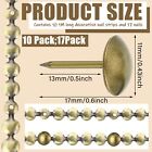 32 8ft D11mm Upholstery Tack Strip Brass Decorative Nail Strips Antique Plate   
