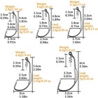 Thkfish 25 30pcs Fishing Hooks Twistlock Hooks Weighted Bass Hooks Swimbait Hook