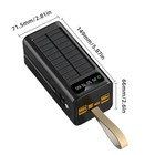 70000mah Solar Power Bank 120w Charging Portable External Battery For Cell Phone