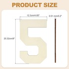 8 Inch Wooden Letters And Numbers For Diy Crafts Wall Decor  5 Shape
