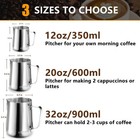 Hoomil Milk Frothing Pitcher 12oz 20oz 32oz Stainless Steel Steaming Pitcher