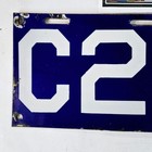 1913 Connecticut Porcelain License Plate     free         C21633   Slightly Arched