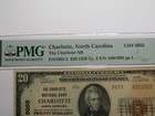  20 1929 Charlotte North Carolina Nc National Currency Bank Note Bill  5055 Au50