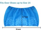 500ct 250pairs  Disposable Boot   Shoe Covers Non Slip Durable Xlarge