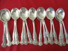  19  1847 Rogers Silverplate Gumbo Soup Spoons  1904 Vintage    16