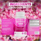 Rosabella Organic Beet Root Capsules - 1300mg Beet Root Powder Aids Healthy