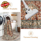 Oriental Hallway Runner Rug  2 5x12 Washable Runners For Hallways Kitchen  Soft 