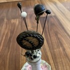 Antique Hat Pin Lot 18 Unique R S Reinhold Japan Holder Hand Painted Victorian