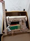 Vintage Singer Model 404 Sewing Machine Lot Tested Works   Case And Accessories 