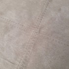 Pottery Barn Accent Pillow Cover Brown Faux Suede Stitched Square 18x18 Decor