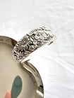 Vintage Towle Silverplate Heart Shaped Dish W Floral Contessina Handle