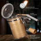 Acrylic Travel Cigar Humidor Jar Case Box With Humidifier And Hygrometer