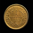 1853  p  Liberty Head Gold  1 Dollar  Old U s  Gold Coin  Xf Details