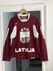 Autographed Arturs Irbe  1       Iihf Nike Latvia Latvija Ice Hockey Jersey T-shirt