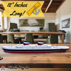Ss United States Model Ship 1 Ft Long Assembled Titanic Toys For Kids