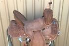 Western Leather Barrel Horse Saddle Hand Tooled   Tack Set 10  To 18  Free Ship