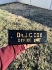 Early Antique Doctors Office Sign Pointing Finger Graphic 1800s 1900s Trade