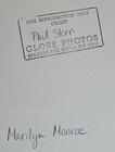 Original 1953 Marilyn Monroe Signed Phil Stern 8x10  Darkroom Photo Hollywood