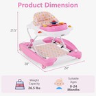 Baby Walker  5 In 1 Behind Walker Learning Seated Rocker Bouncer With Removable