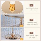 12   Gold Metal Cake Stand With Crystals For Wedding  Birthday Party Display