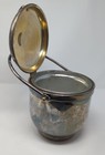 Vintage Silverplate W s Blackinton Ice Bucket W  Hinged Lid Glassed Lined  405