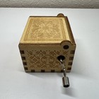 Tiny Hand-cranked Wooden Music Box     to Mom    -you Are My Sunshine From Son Works