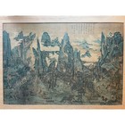 Vintage Framed Chinese Landscape Museum Reproduction Print W  Provenance 20 X 27