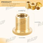 3pcs Shift Knob Thread Adapters M10 X 1 25 Id To M12 X 1 25 Od Thread Gear Shift