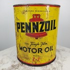 Vintage Pennzoil Motor Oil One Gallon Topless Empty Can