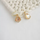 Authentic Alicia Bonnie Miley - Gold Dichroic Glass Drop Earrings