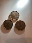 Nyc Triborough Bridge  tunnel Authority Toll Tokens  Lot Of Three