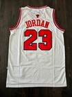    new Chicago Bulls Michael Jordan Jersey Mj White Throwback Hardwood S-xxl  23