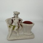 Antique Lot Of 4 Assorted Pin Cushions  Victorian Velvet  Japan Porcelain