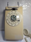 Vintage Rotary Dial Wall Phone Telephone Cream Colored Itt Retro