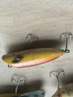 Vintage Wooden Lure Lot Of 5 Fishing Lures
