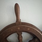 Nice 1970s Vintage Hand Crafted Ship Helm Decorative Steering Wheel 20   