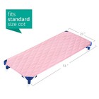 Standard Cot Sheet 23 x51  Soft Quilted Daycare Nap Mat Cover Pink Fit Most Cots