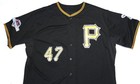 Francisco Liriano Game Worn Used Pittsburgh Pirates Majestic Authentic Jersey