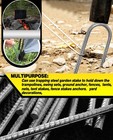 12 Inch Rebar Stakes 8 Pack Ground Stakes J Hook Tent Stakes Heavy Duty Galva