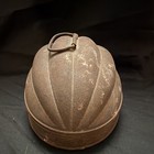 Vintage 2-piece Metal Melon-shaped Cake Pan Mold With Lid  2 Qt  9 In