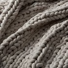 50 x70  12lbs Solid Knit Weighted Blanket Dark Gray - Casaluna