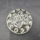 Vintage 19 Hole Clear Glass Flower Frog 3 5  Across Top Floral Arrangements