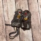 Set Of 2 Vintage Original Fur Toy Company Of West Germany Miniature Mice