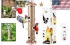 Vintage-style Brushed Copper Wild Bird Feeder - Attract Nuthatches   Sparrows