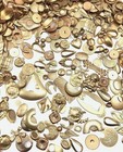 1 2 Pound Vintage Solid Yellow Brass Rose Brass Stampings Findings Settings 1652