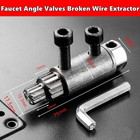1set Universal Faucet Angle Valve Extractor     Screw   Broken Pipe Removal Tool