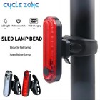 Bicycle Rear Lights Usb Rechargeable Bike Tail Light Cycling Taillights Flashing