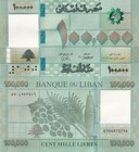 Lebanon 100000 Livres 2022 P 95 Unc 1 10 Bundle Lot 10 Pcs